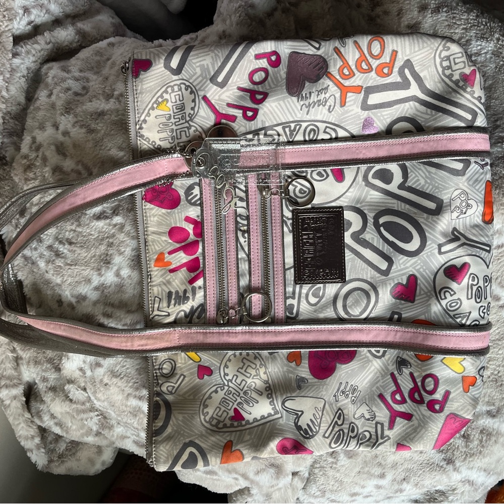 Coach Multicolor Pop Art Tote Bag